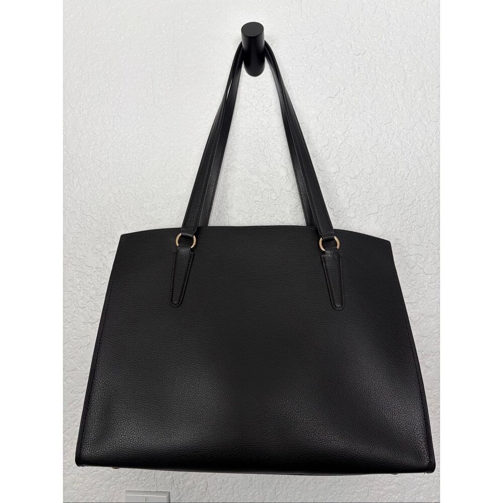 Coach Tatum Carryall Shoulder Tote Bag in Black/True Red (C4077) NWOT - Picture 6 of 12